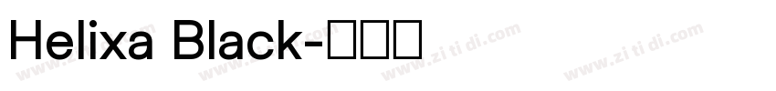 Helixa Black字体转换